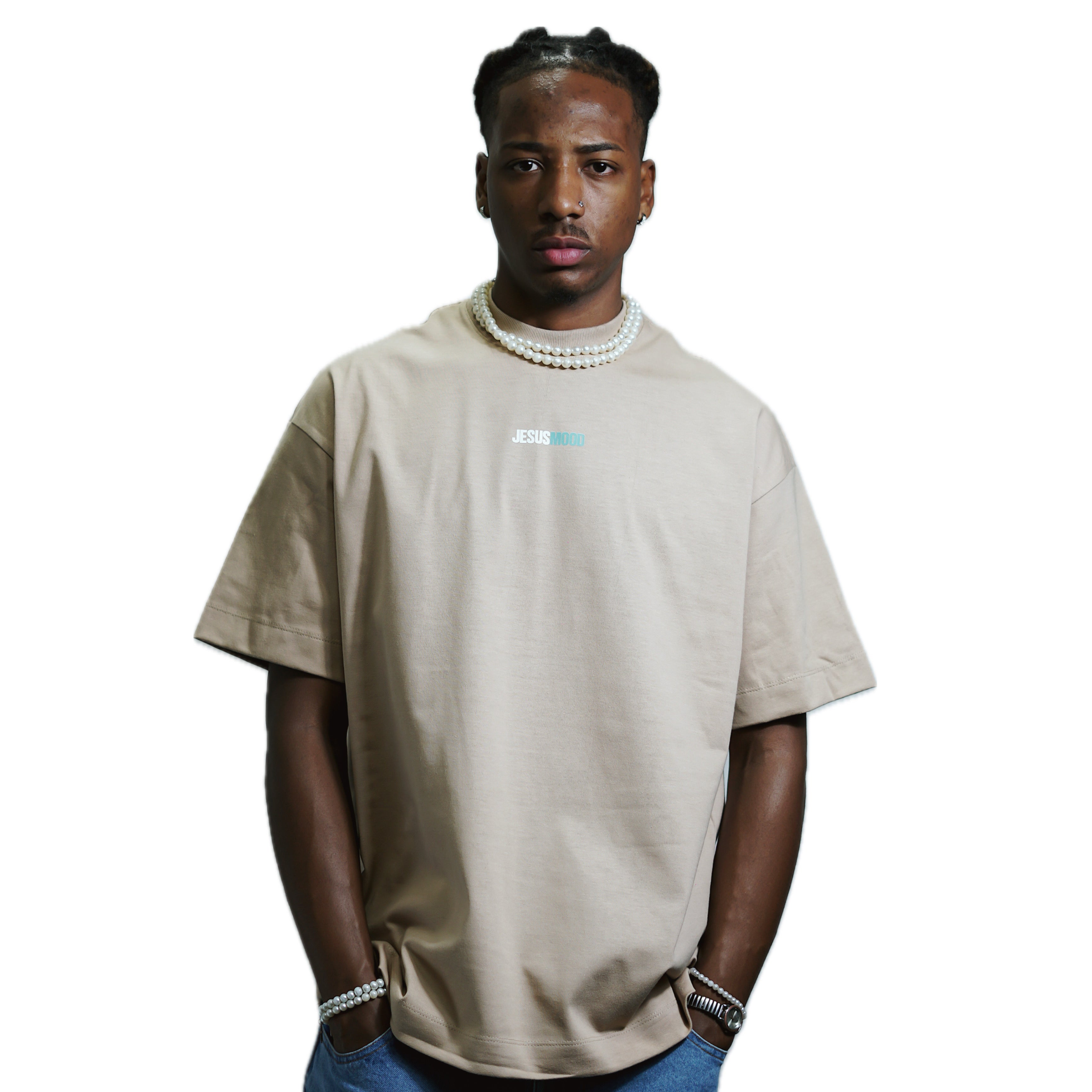 Camiseta “My Mood” Bege