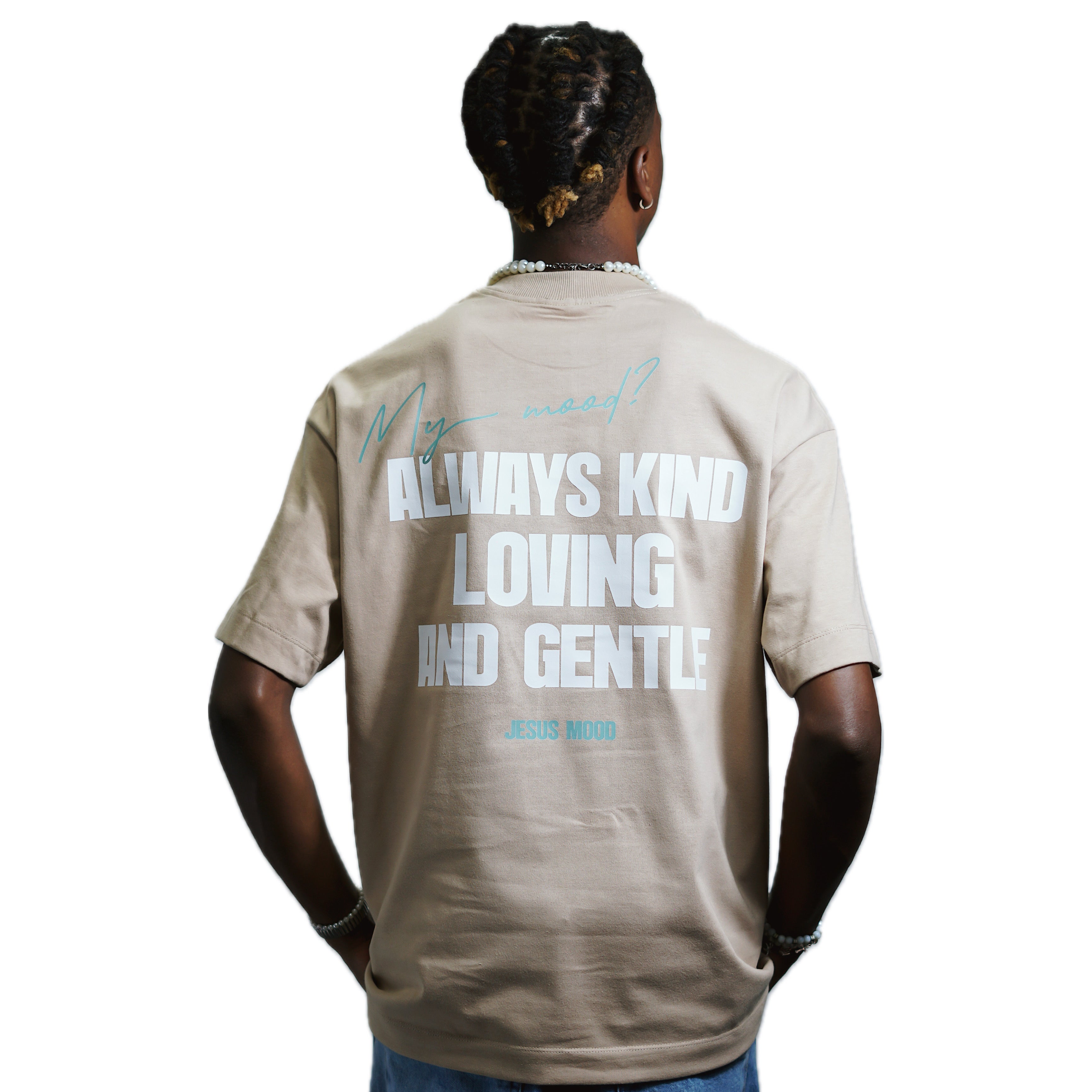 Camiseta “My Mood” Bege