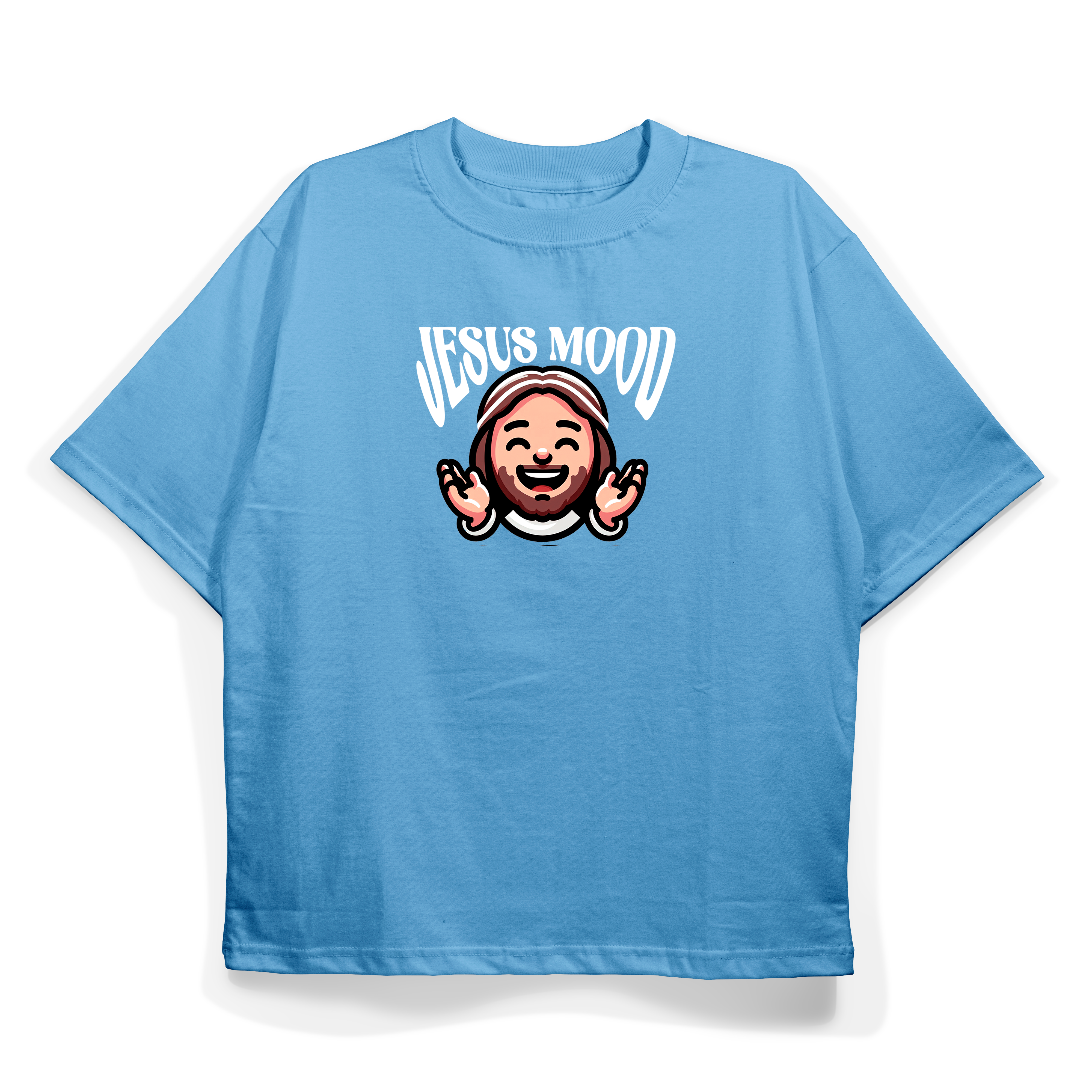 Camiseta "Jesus Mood" Azul