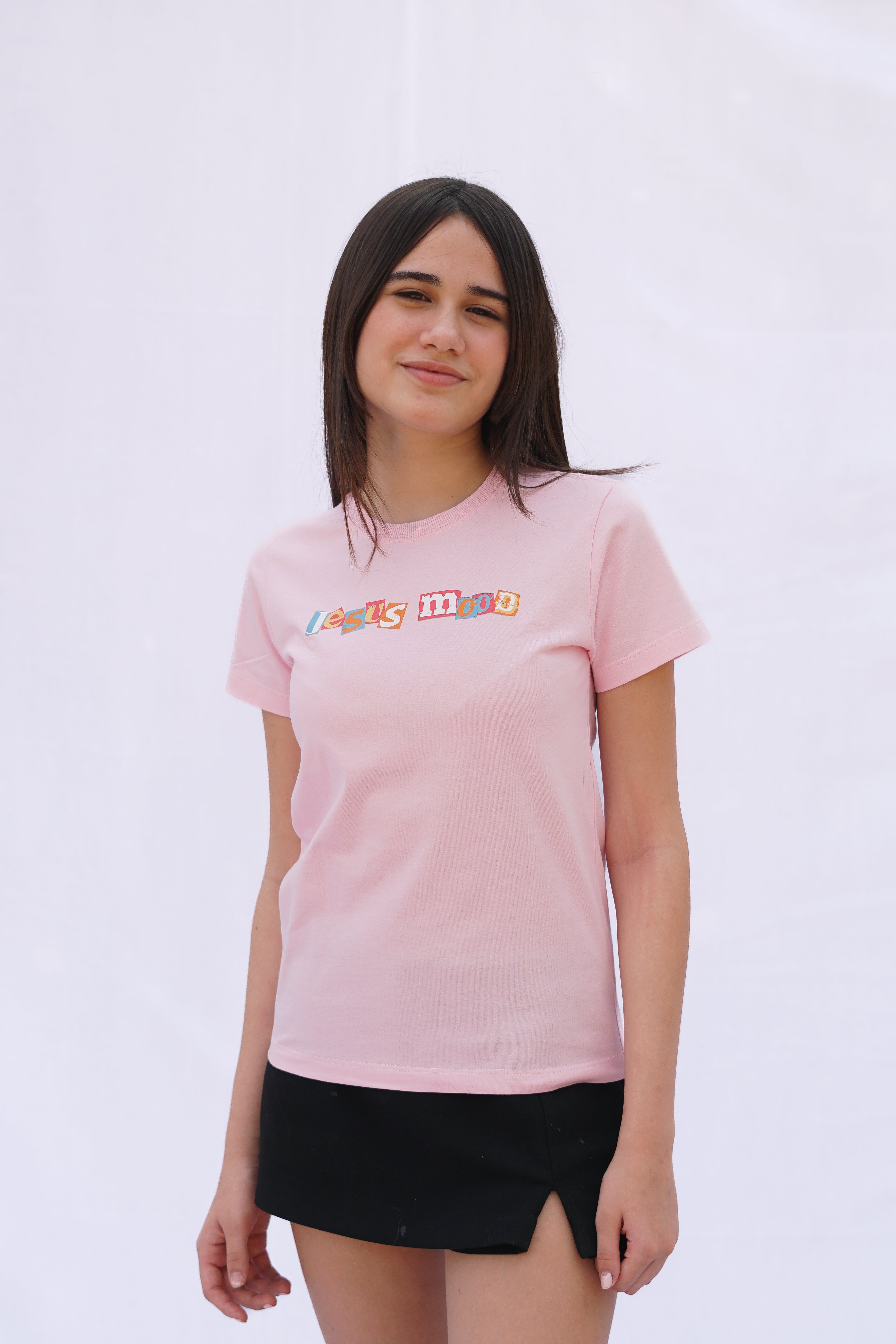 Camiseta “Magazine” Infantil Rosa