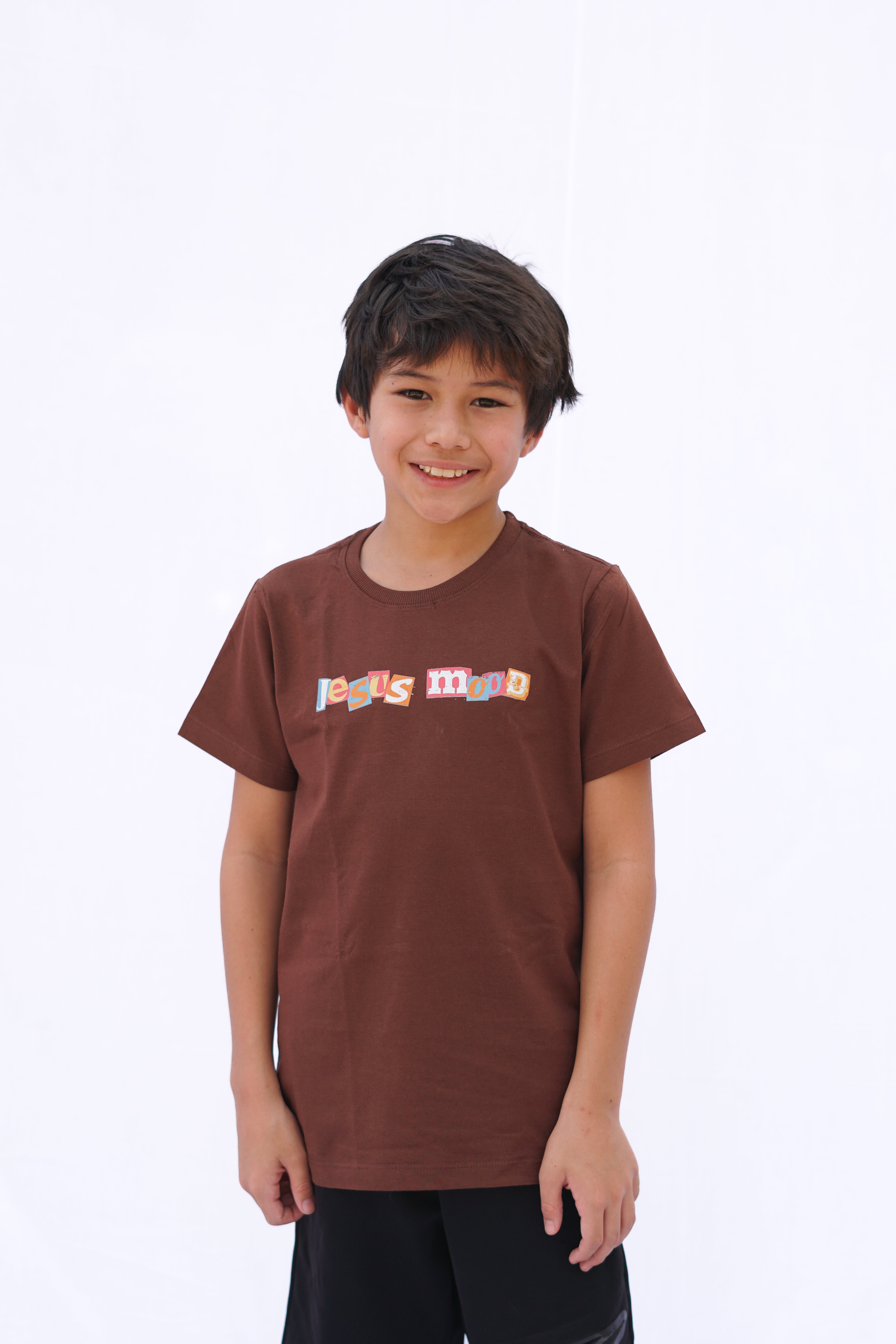 Camiseta “Magazine” Infantil Marrom
