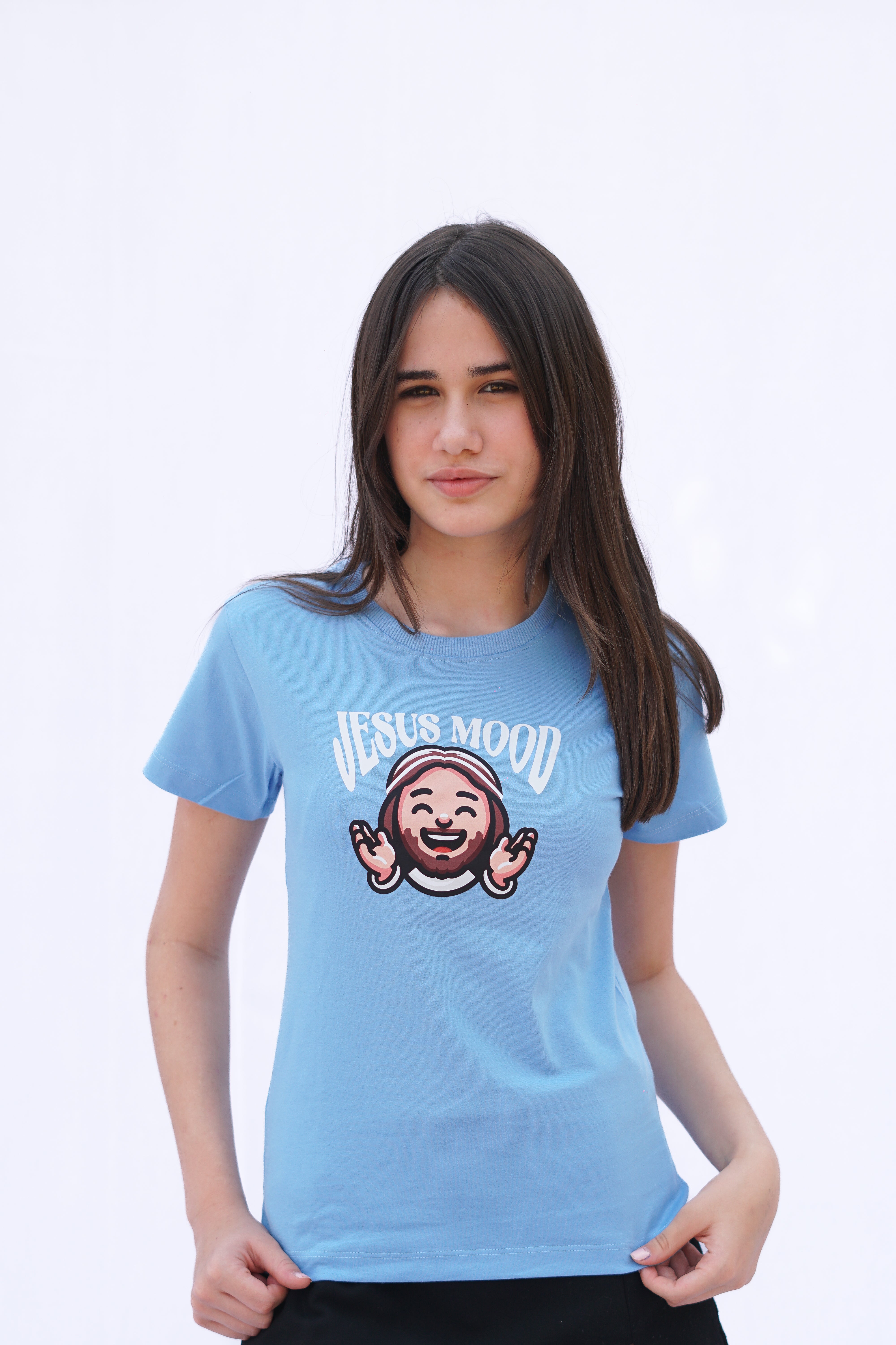 Camiseta "Jesus Mood" Infantil Azul