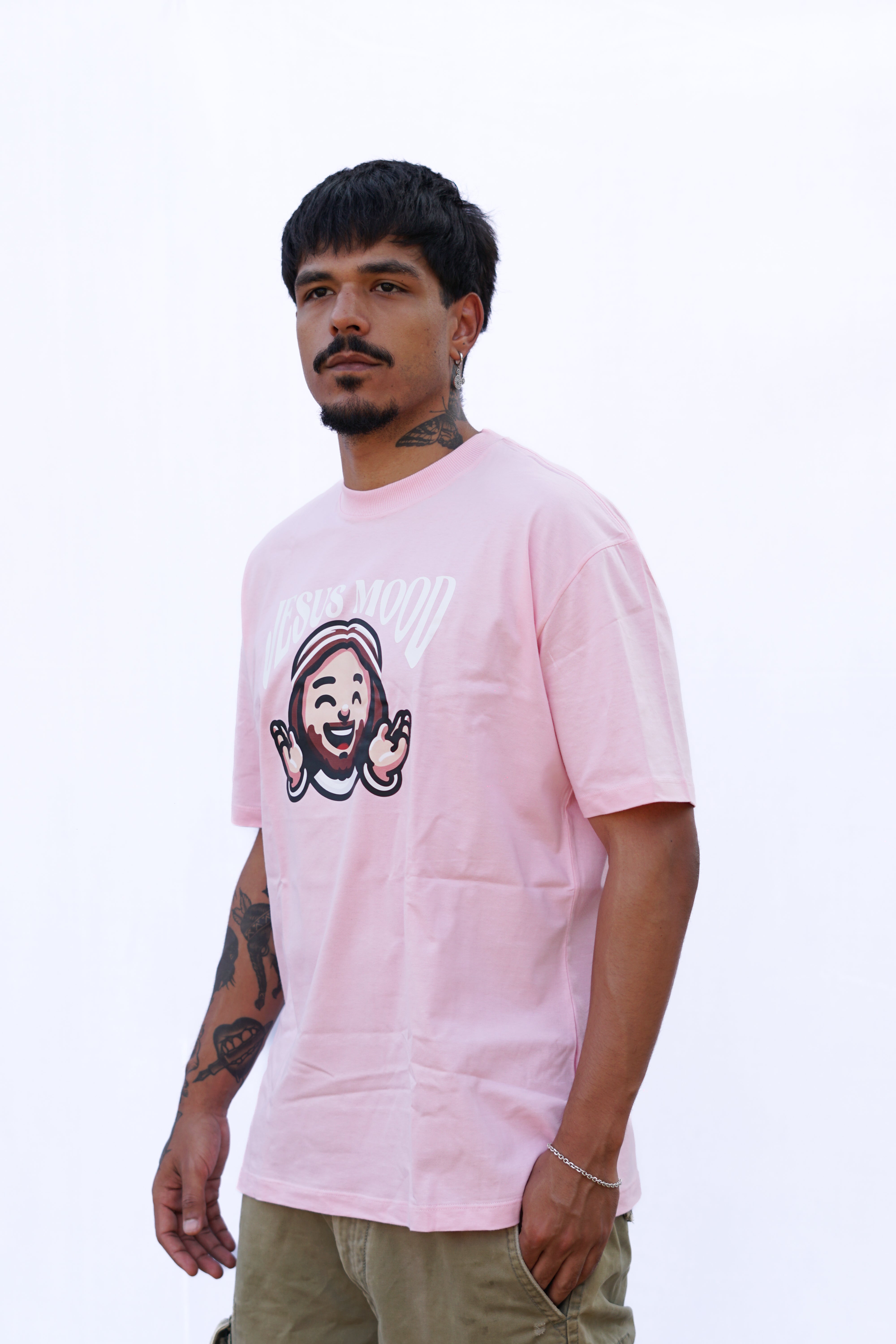 Camiseta "Jesus Mood" Rosa