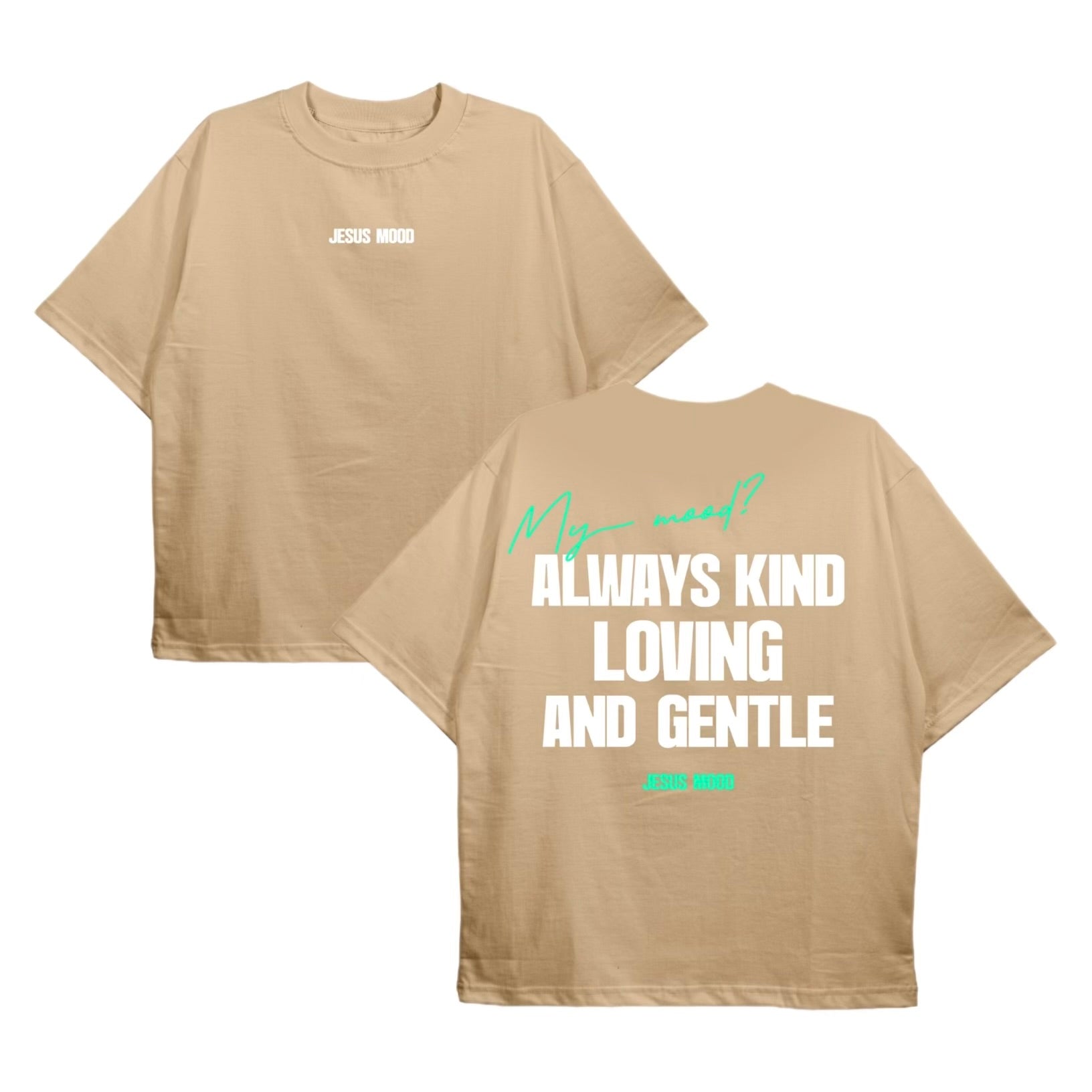 Camiseta “My Mood” Bege