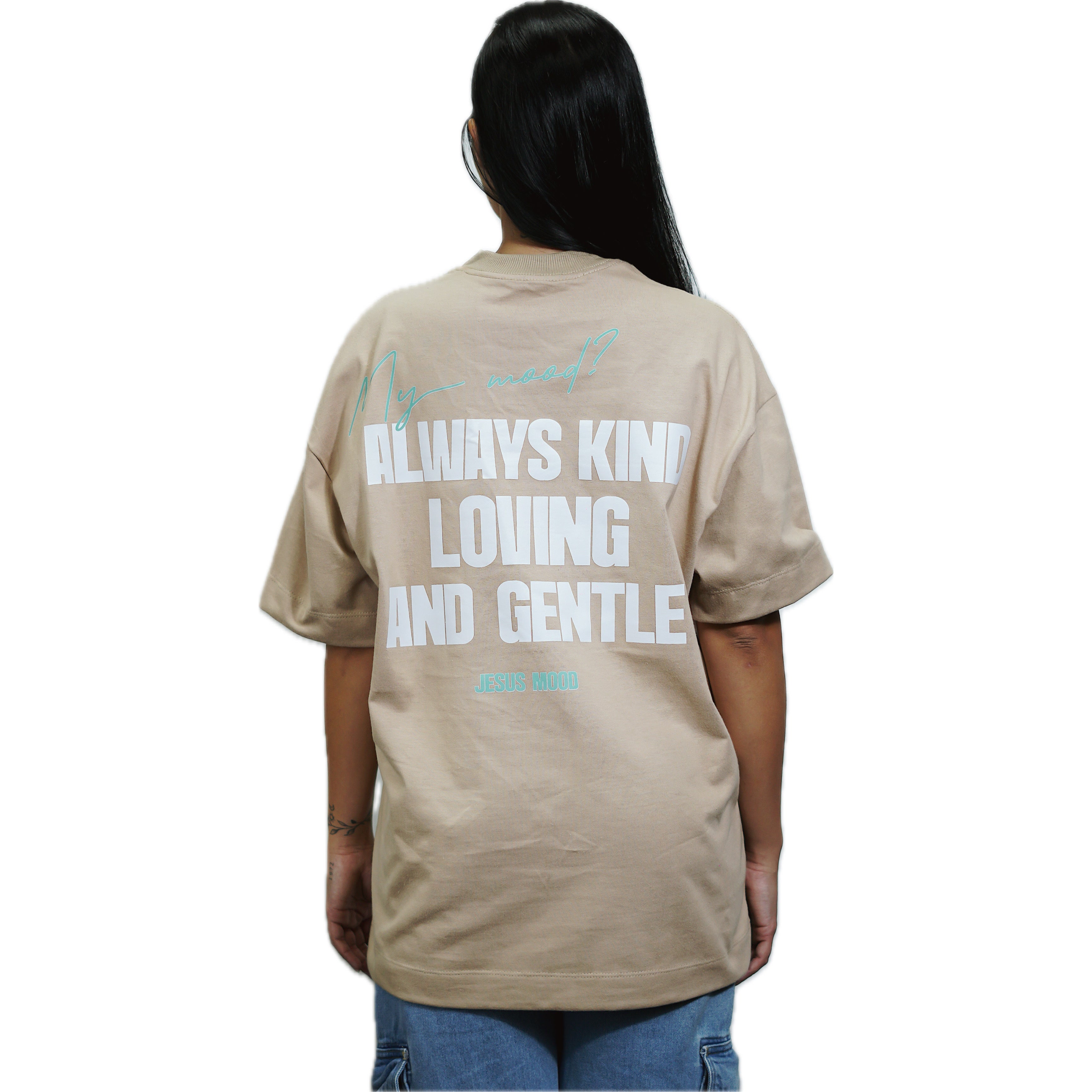 Camiseta “My Mood” Bege