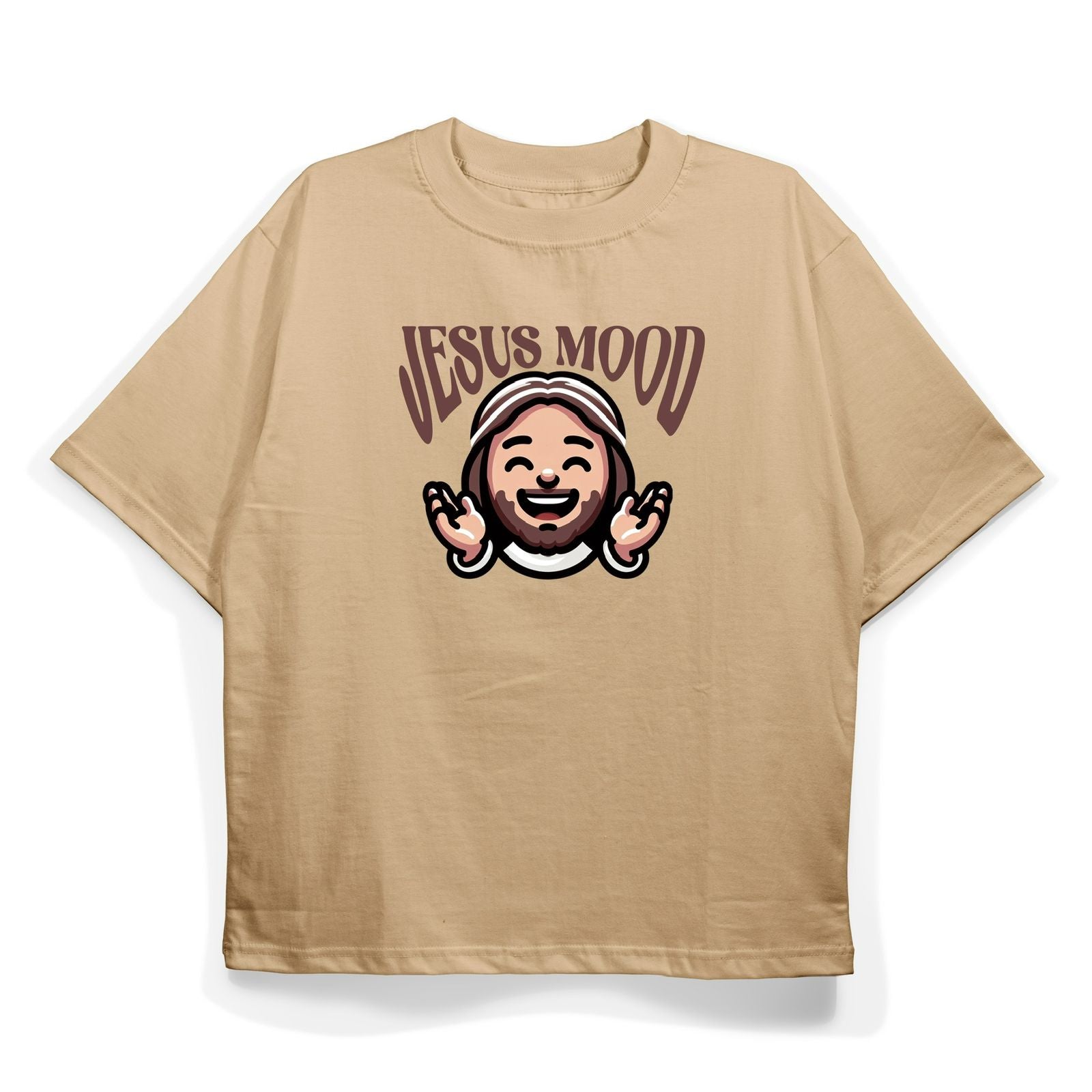 Camiseta “Jesus Mood” Bege