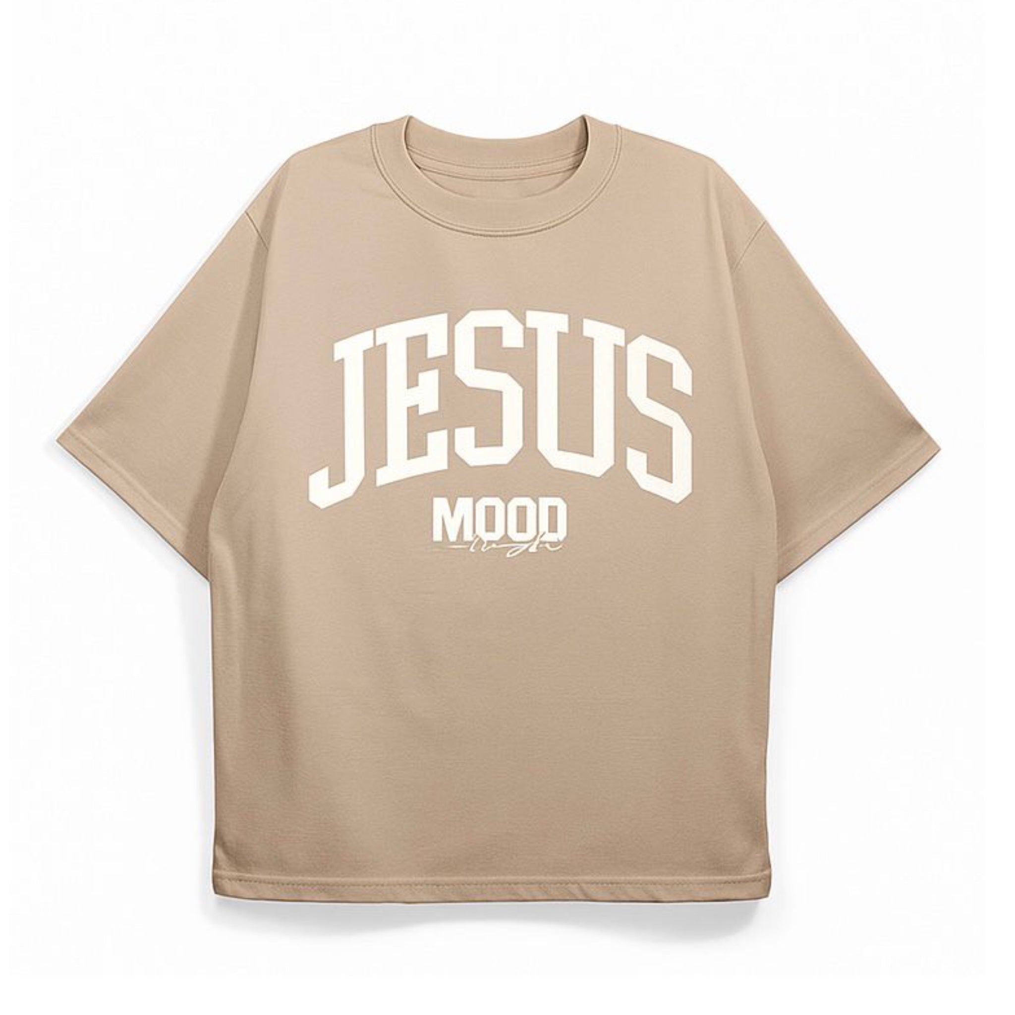 Camiseta "Jesus Mood 2" Bege