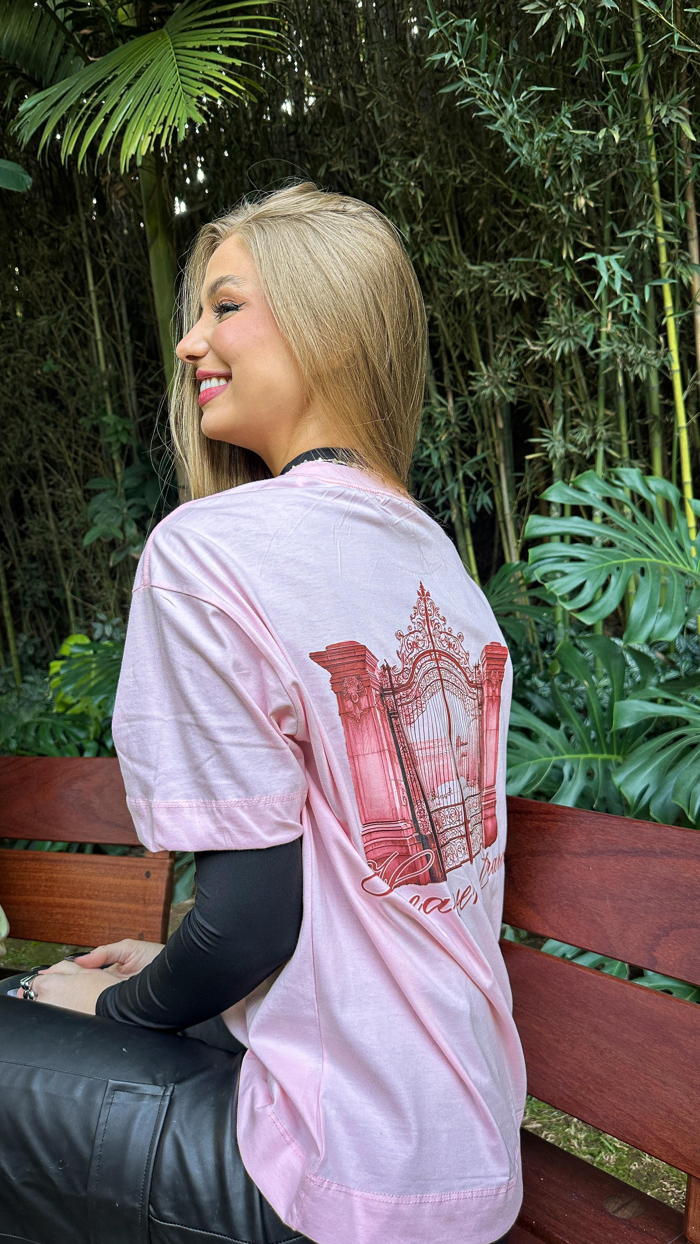 Camiseta "Heaven Entrance" Rosa