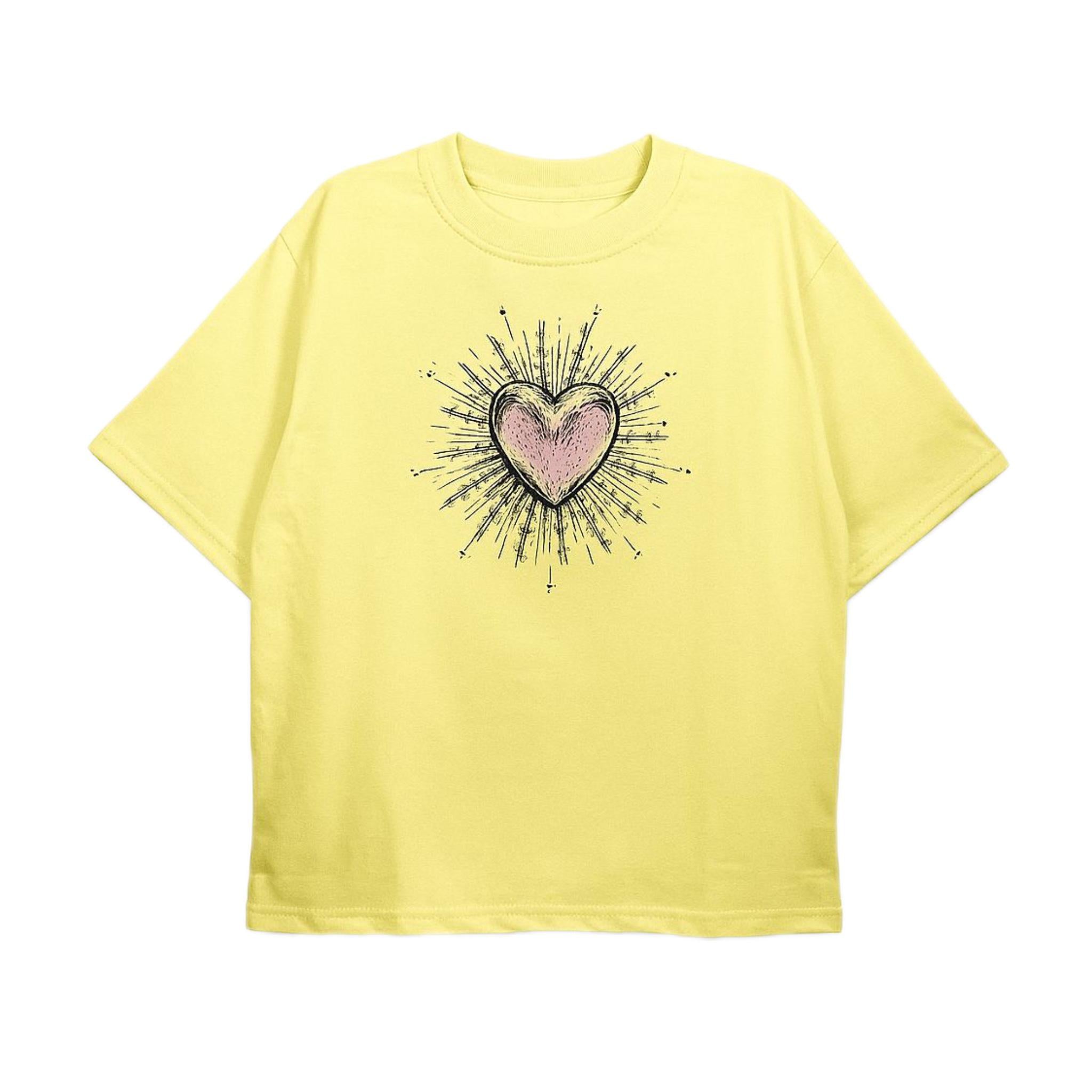 Camiseta "Pure Heart" Amarela